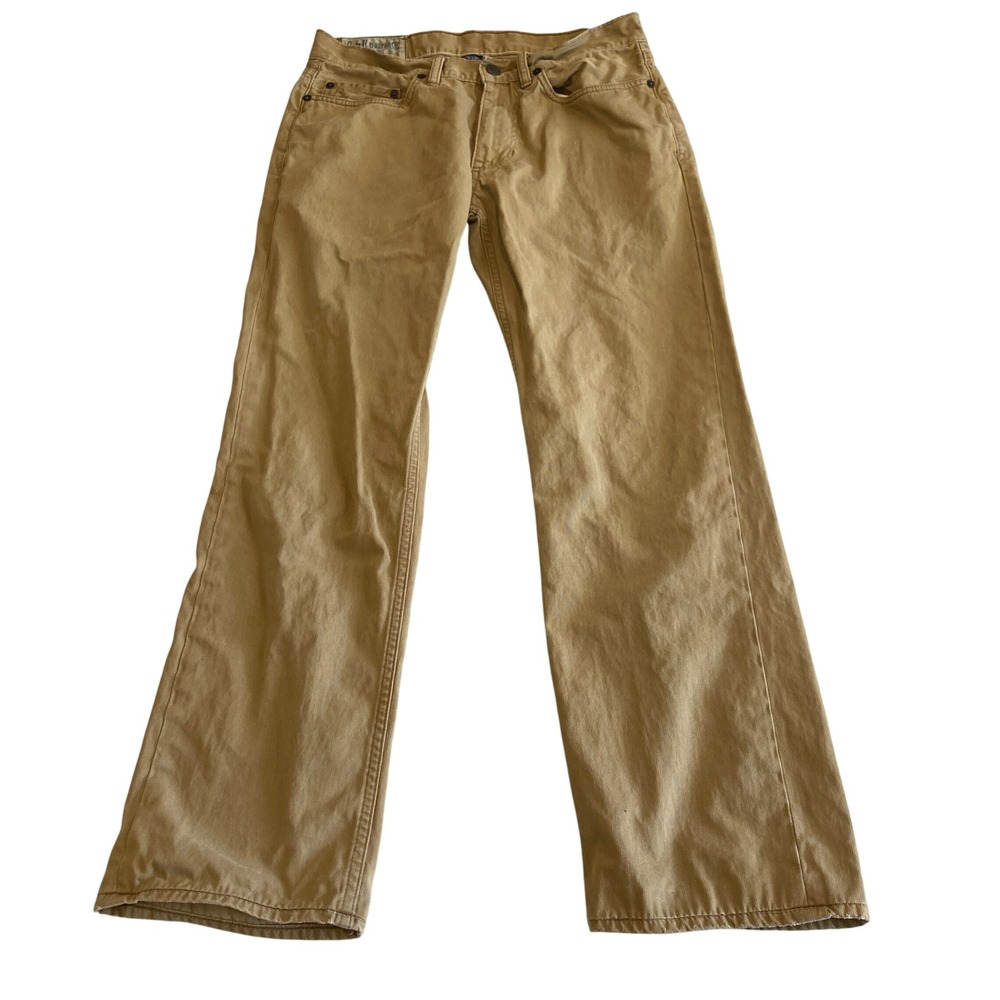 Polo Ralph Lauren Pants Mens 30x30 (Fit 29x28) Tan Denim Pants Straight Cotton